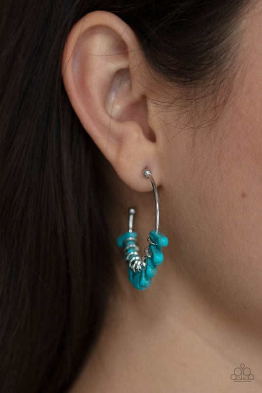 ​Poshly Primitive - Blue - Paparazzi Earring Image