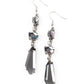 ​Sophisticated Smolder - Silver - Paparazzi Earring Image