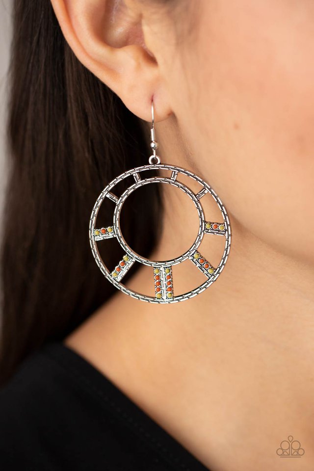 Fleek Fortress - Multi - Paparazzi Earring Image