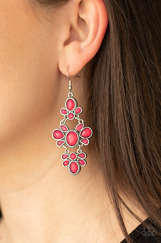 VACAY The Premises - Pink - Paparazzi Earring Image