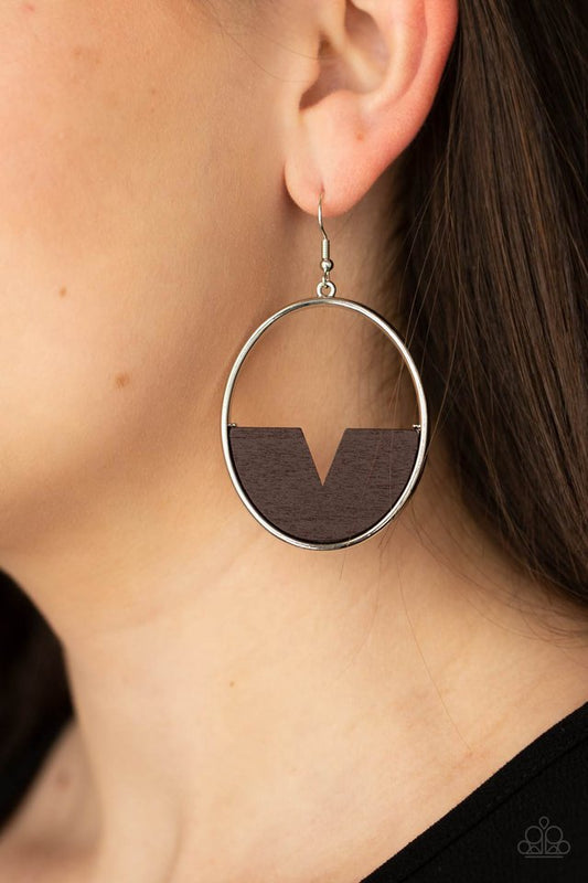 ​Island Breeze - Brown - Paparazzi Earring Image