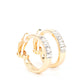 ​Ready, Steady, GLOW - Gold - Paparazzi Earring Image