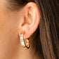 ​Ready, Steady, GLOW - Gold - Paparazzi Earring Image