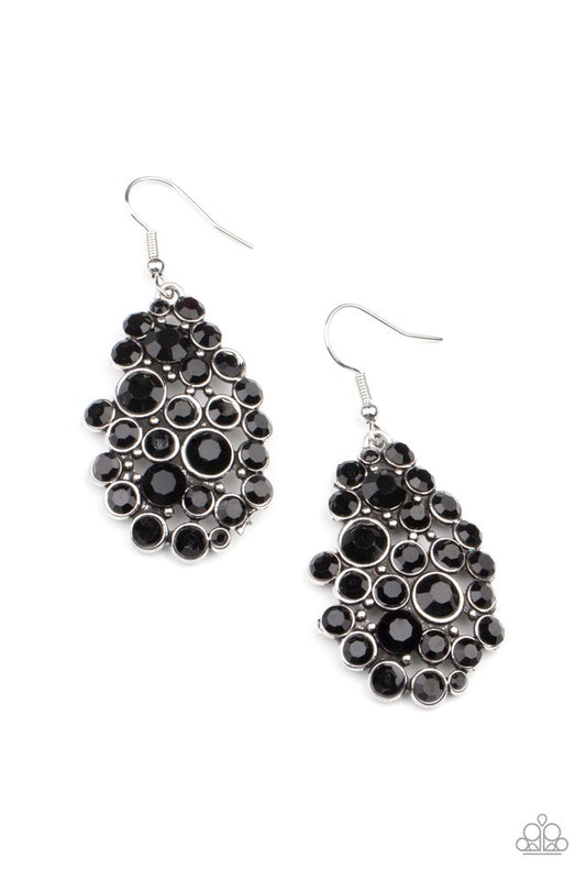 ​Smolder Effect - Black - Paparazzi Earring Image