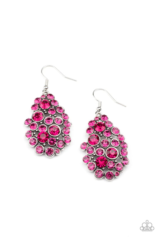 Paparazzi Earring ~ Smolder Effect - Pink