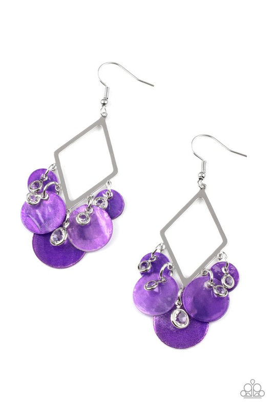 Pomp And Circumstance - Purple - Paparazzi Earring Image