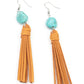 All-Natural Allure - Blue - Paparazzi Earring Image