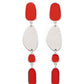 Deco By Design - Red - Paparazzi Earring Image