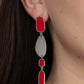 Deco By Design - Red - Paparazzi Earring Image