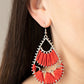 Samba Scene - Red - Paparazzi Earring Image