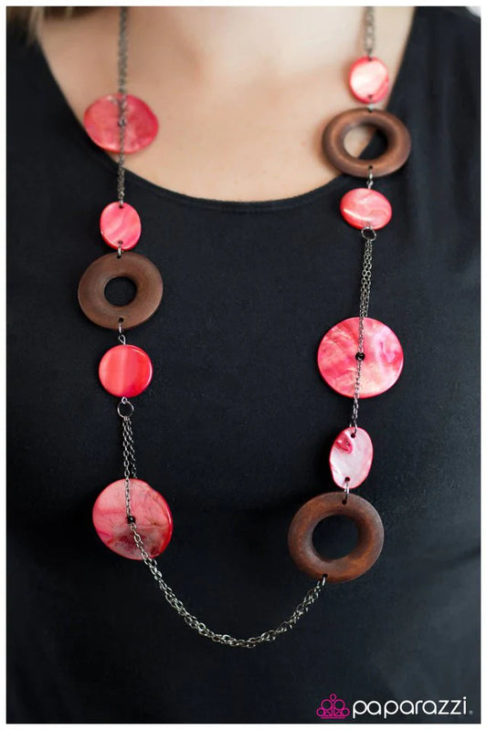 Collar Paparazzi ~ Surfs Up - Rojo