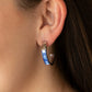 Bursting With Brilliance - Blue - Paparazzi Earring Image