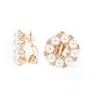 ​Roundabout Ritz - Gold - Paparazzi Earring Image