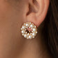 ​Roundabout Ritz - Gold - Paparazzi Earring Image