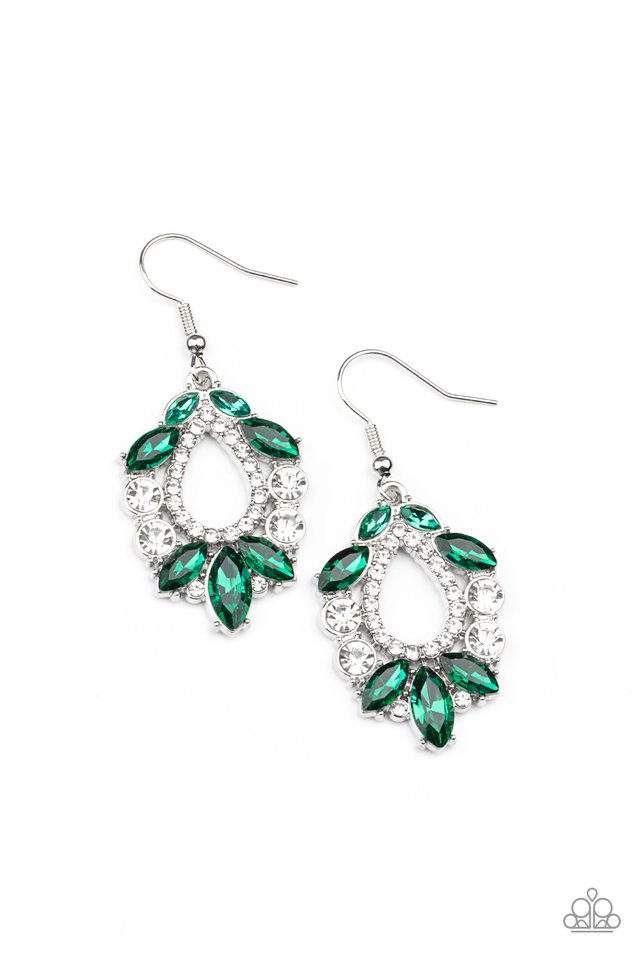 New Age Noble - Green - Paparazzi Earring Image