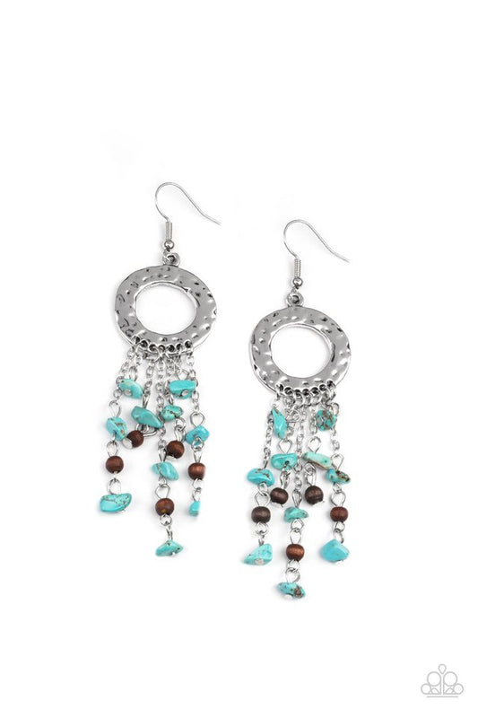 Primal Prestige - Blue - Paparazzi Earring Image