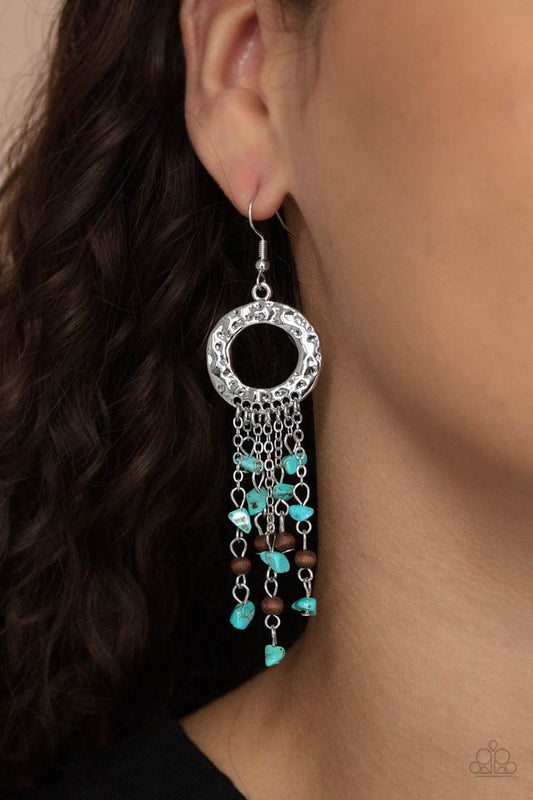 Primal Prestige - Blue - Paparazzi Earring Image