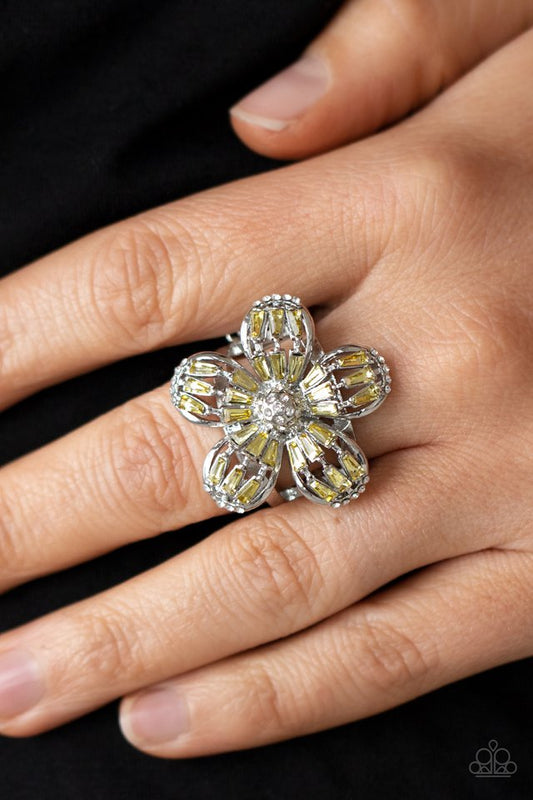 Botanical Ballroom - Yellow - Paparazzi Ring Image