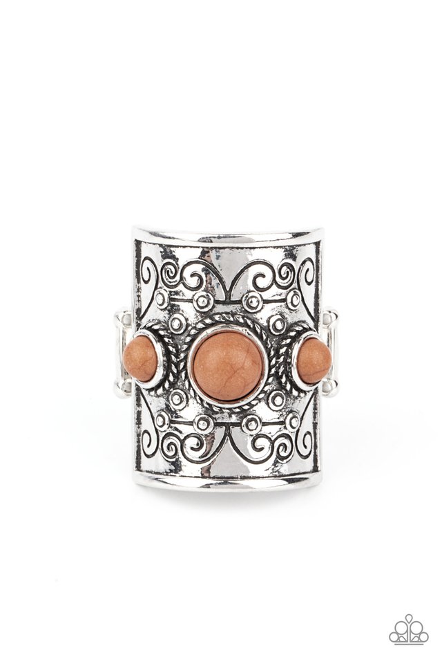 Southwestern Scenery - Brown - Paparazzi Ring Image