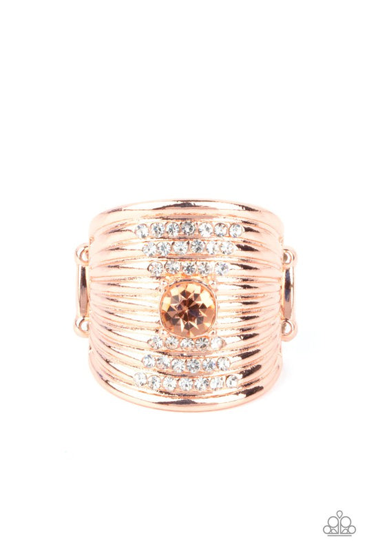 Crystal Corsets - Copper - Paparazzi Ring Image