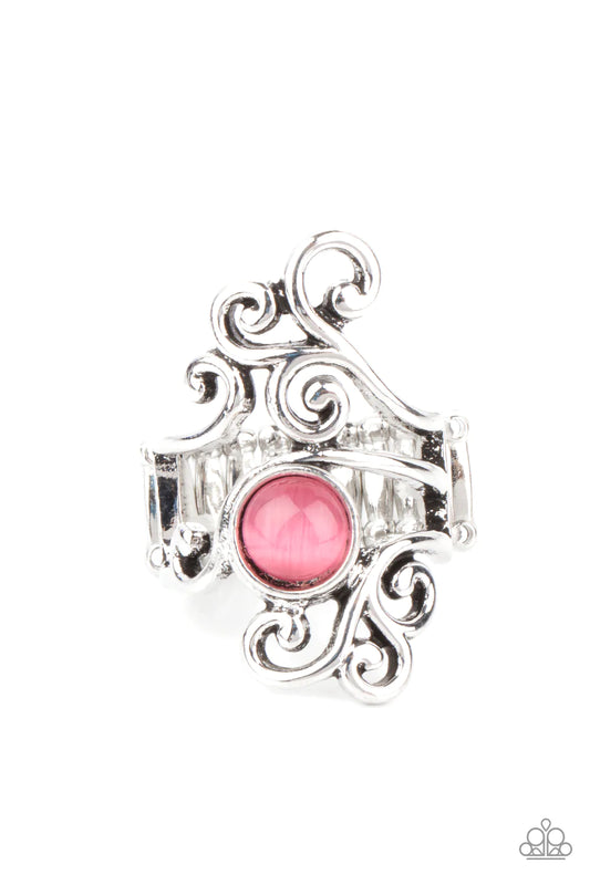 Paparazzi Ring ~ Glimmering Grapevines - Pink