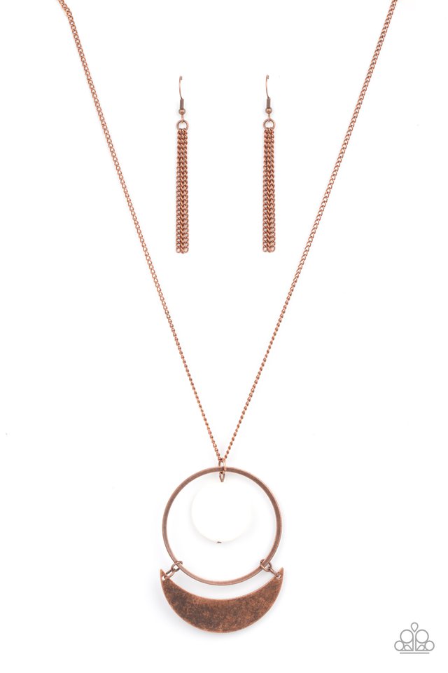 ​​Moonlight Sailing - Copper - Paparazzi Necklace Image