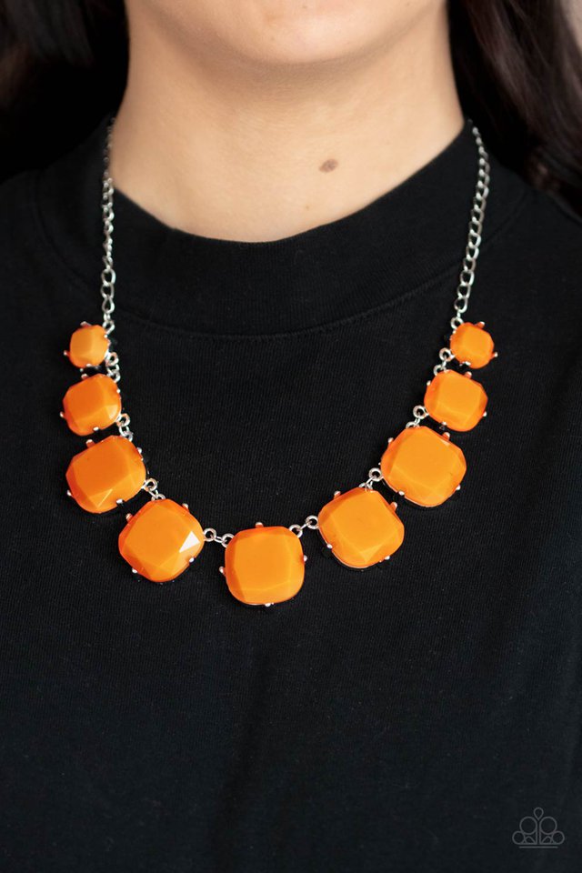 ​Prismatic Prima Donna - Orange - Paparazzi Necklace Image