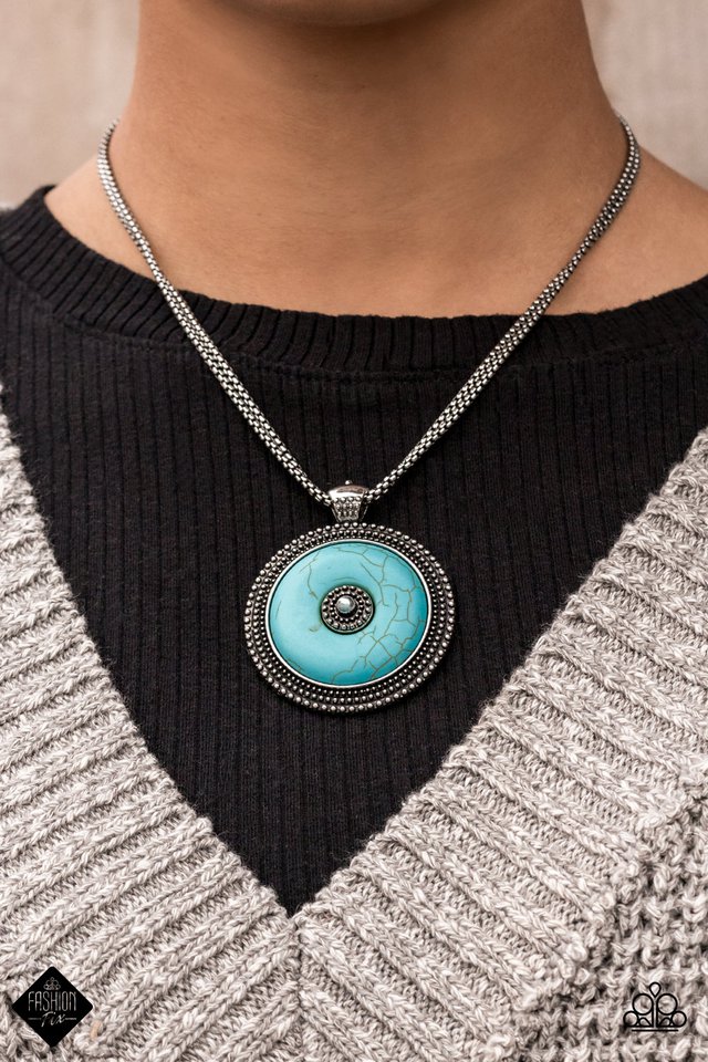 ​EPICENTER of Attention - Blue - Paparazzi Necklace Image