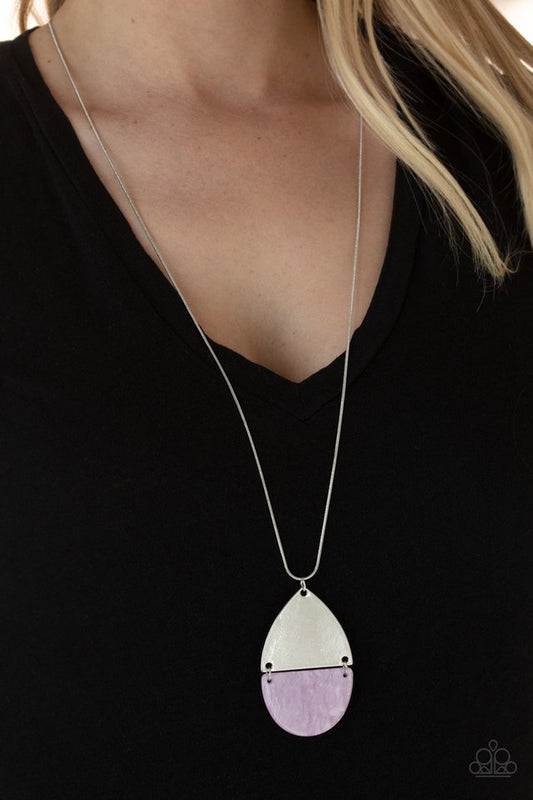 Rainbow Shores - Purple - Paparazzi Necklace Image