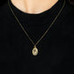 Be The Peace You Seek - Brass - Paparazzi Necklace Image