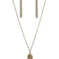 Be The Peace You Seek - Brass - Paparazzi Necklace Image