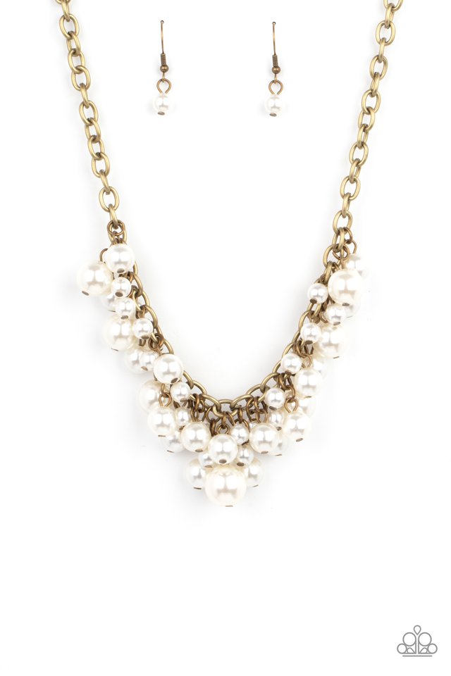 Down For The COUNTESS - Brass - Paparazzi Necklace Image