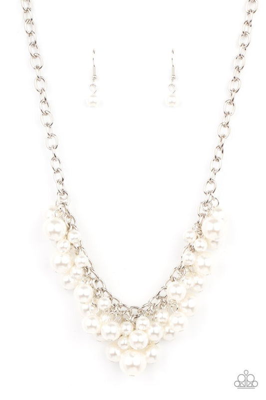 ​Down For The COUNTESS - White - Paparazzi Necklace Image