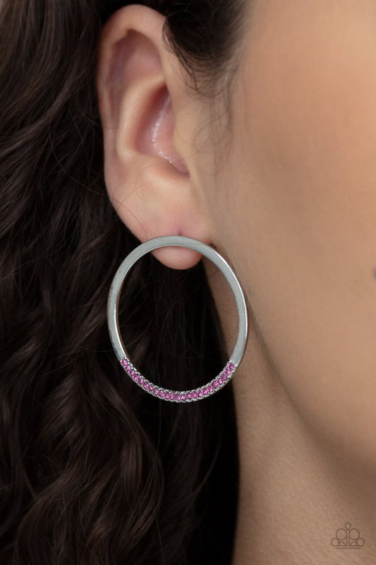 ​Spot On Opulence - Pink - Paparazzi Earring Image