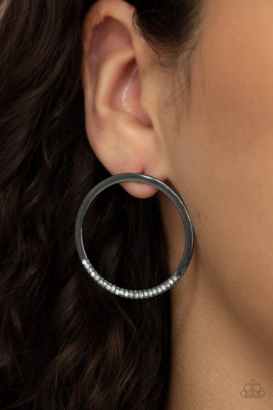 ​Spot On Opulence - Black - Paparazzi Earring Image