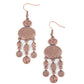 Get Your ARTIFACTS Straight - Copper - Paparazzi Earring Image