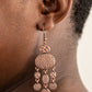 Get Your ARTIFACTS Straight - Copper - Paparazzi Earring Image