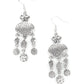 Get Your ARTIFACTS Straight - Silver - Paparazzi Earring Image
