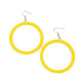 Beauty and the BEACH - Yellow - Paparazzi Earring Image