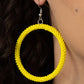 Beauty and the BEACH - Yellow - Paparazzi Earring Image