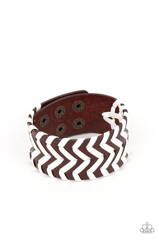 Biker Badlands - Brown - Paparazzi Bracelet Image