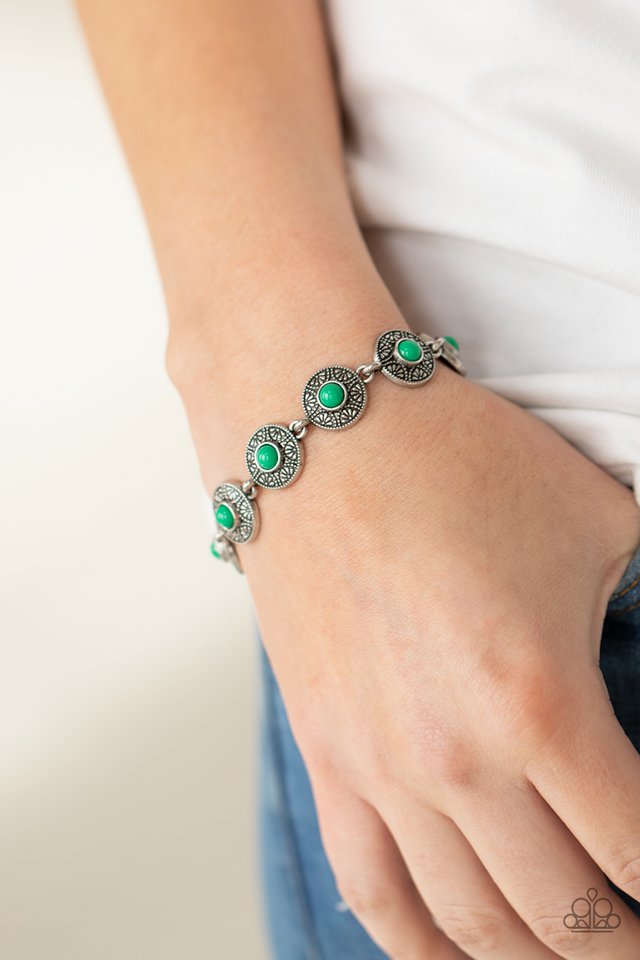 Desert Blossom - Green Bracelet – Paparazzi Accessories