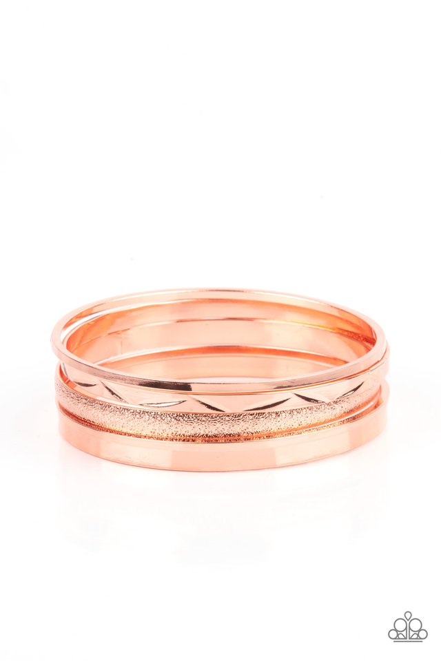 Stackable Style​ - Copper - Paparazzi Bracelet Image