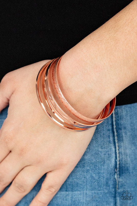 Stackable Style​ - Copper - Paparazzi Bracelet Image