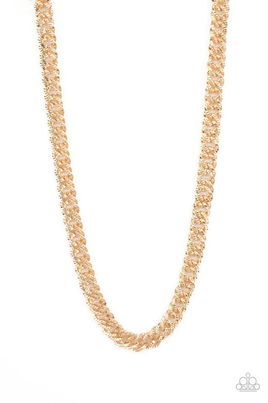Urban Uppercut - Gold - Paparazzi Necklace Image