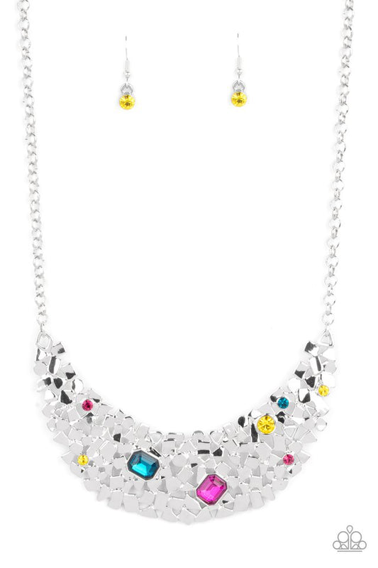 Fabulously Fragmented - Multi - Paparazzi Necklace Image