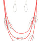 Check Your CORD-inates - Red - Paparazzi Necklace Image