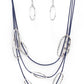 Check Your CORD-inates - Blue - Paparazzi Necklace Image