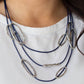 Check Your CORD-inates - Blue - Paparazzi Necklace Image