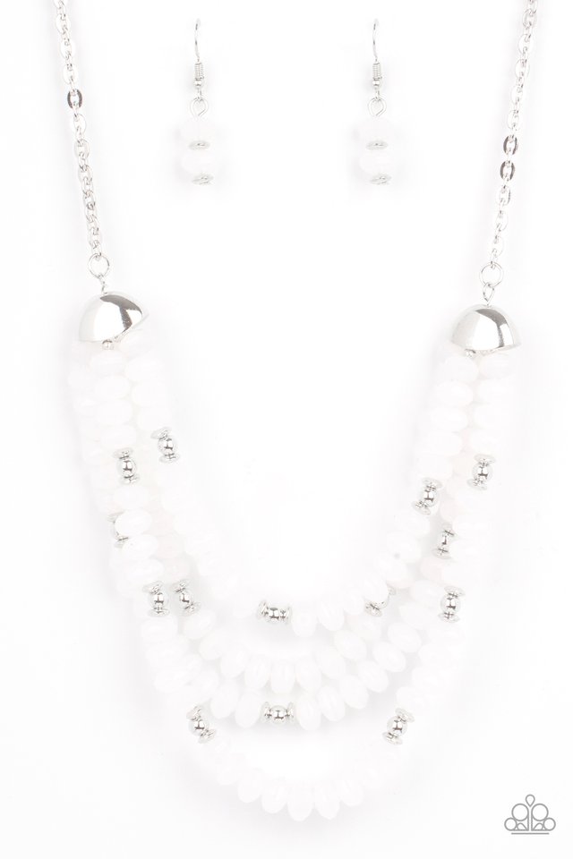 ​Best POSH-ible Taste - White - Paparazzi Necklace Image